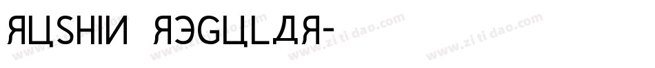 Rushin Regular字体转换